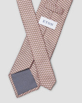 Geometric Print Silk Tie