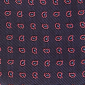 Pink Small Bean Motif Silk Tie