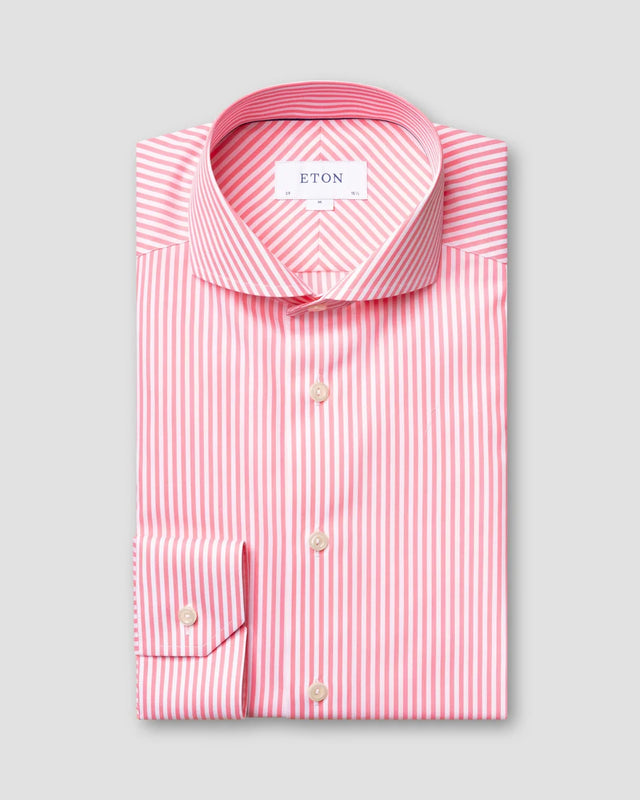 Rosa Hemd aus superedlem Satin - Eton