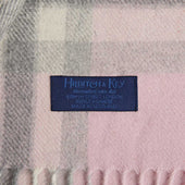 Pink Thomson Tartan Wide Width Cashmere Scarf