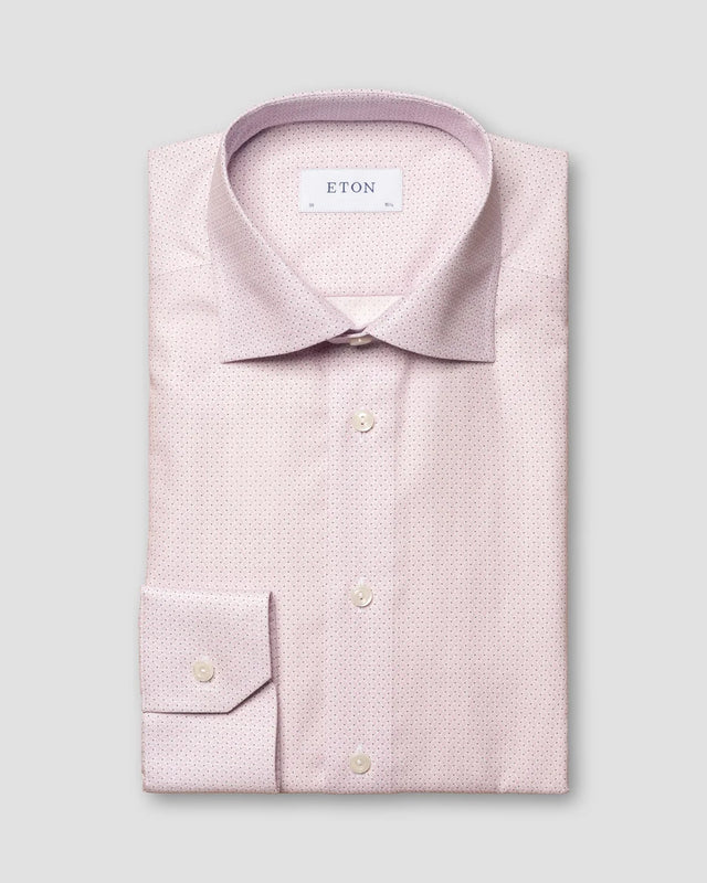 Pink Twill Shirt - Eton