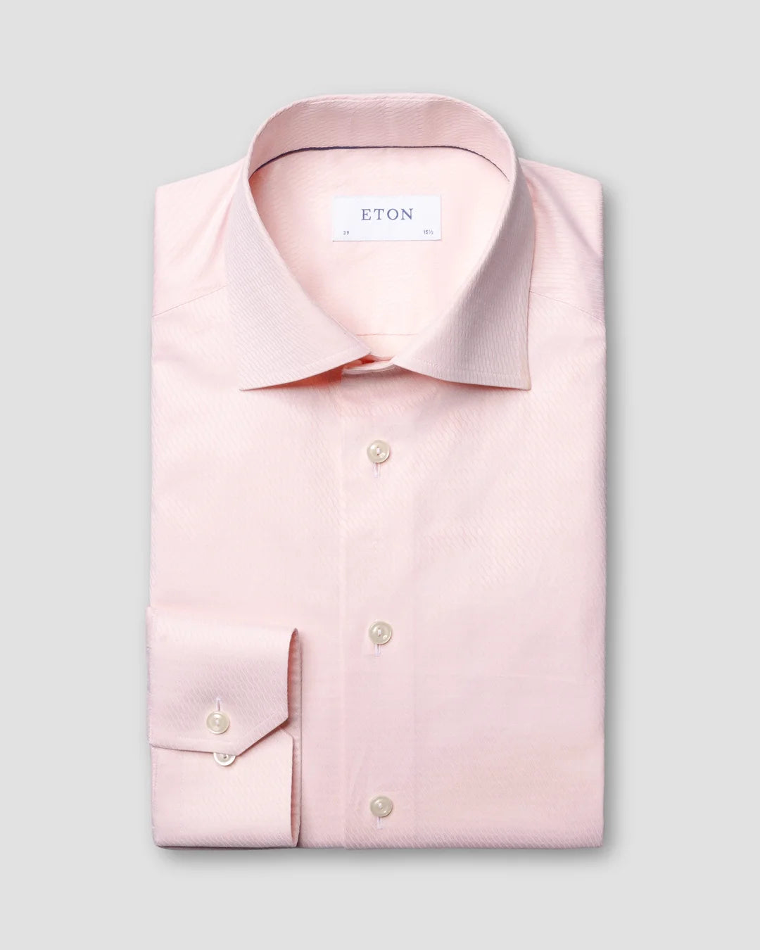 Pink Water Weave Shirt Eton