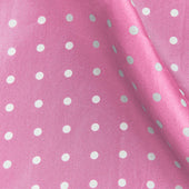Pink White Medium Spot Silk Pocket Square
