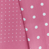 Pink White Spot Silk Tubular Scarf