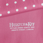Pink White Spot Silk Tubular Scarf