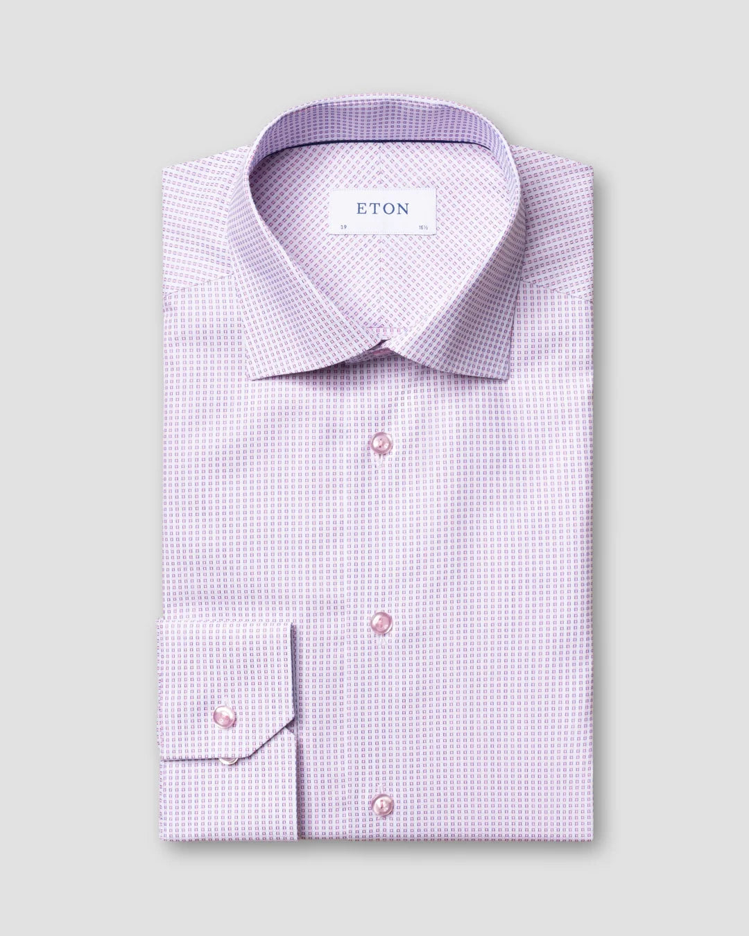 Pink Woven Checks Shirt Eton