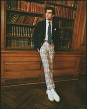 Made In Usa Peach Yellow Pastel Authentic Madras Trouser