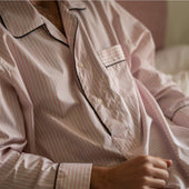 Exclusive Budd Stripe Nightshirt in Pink