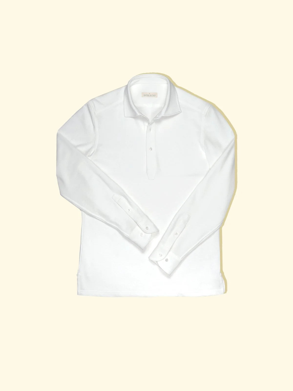 Pique Long Sleeve Spread Collar Polo The Anthology