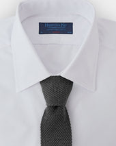 Plain Anthracite Knitted Cashmere Tie