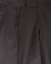 Plain Wool Evening Trousers With Satin Stripe