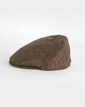 Plain Country Weave Wool Flat Cap