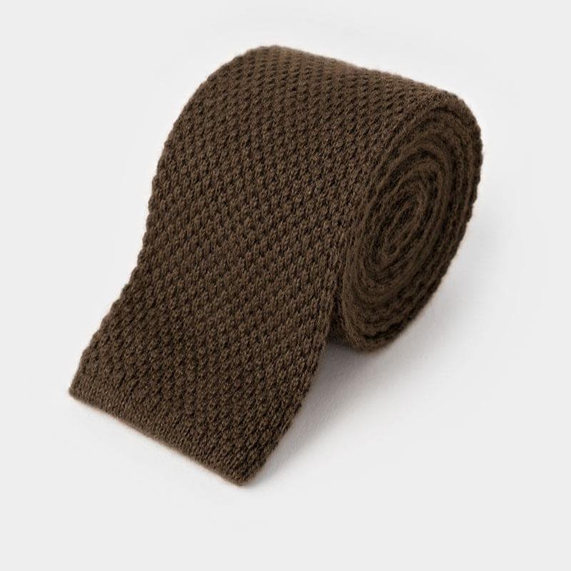 Plain Knitted Cashmere Tie