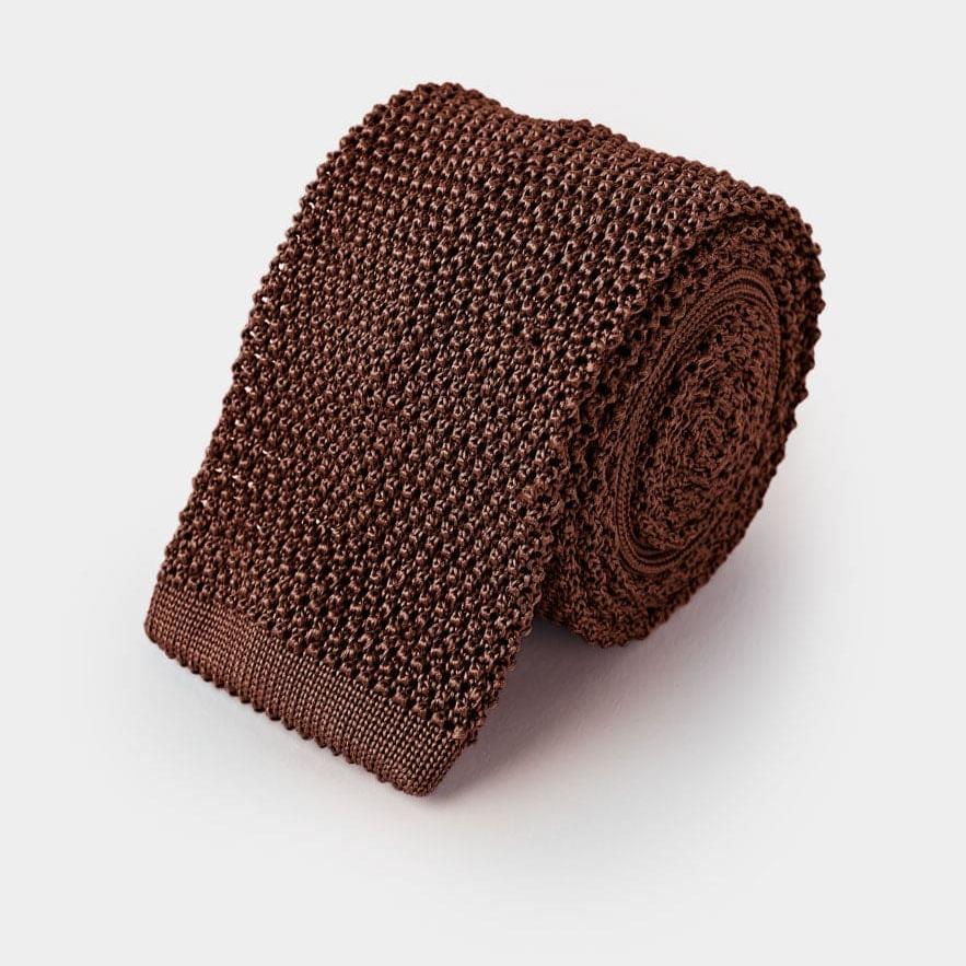 Plain Knitted Silk Tie
