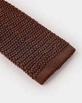 Plain Knitted Silk Tie