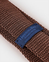 Plain Knitted Silk Tie