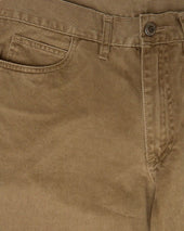 Brown Cotton Jeans