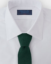 Plain Dark Knitted Cashmere Tie