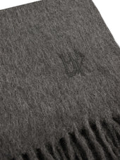 Plain Dark Grey 100 Cashmere Scarf