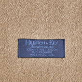 Plain Narrow Width Pure Cashmere Scarf