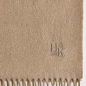 Plain Narrow Width Pure Cashmere Scarf