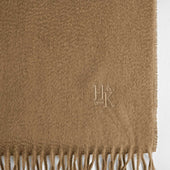 Plain Wide Width Pure Cashmere Scarf