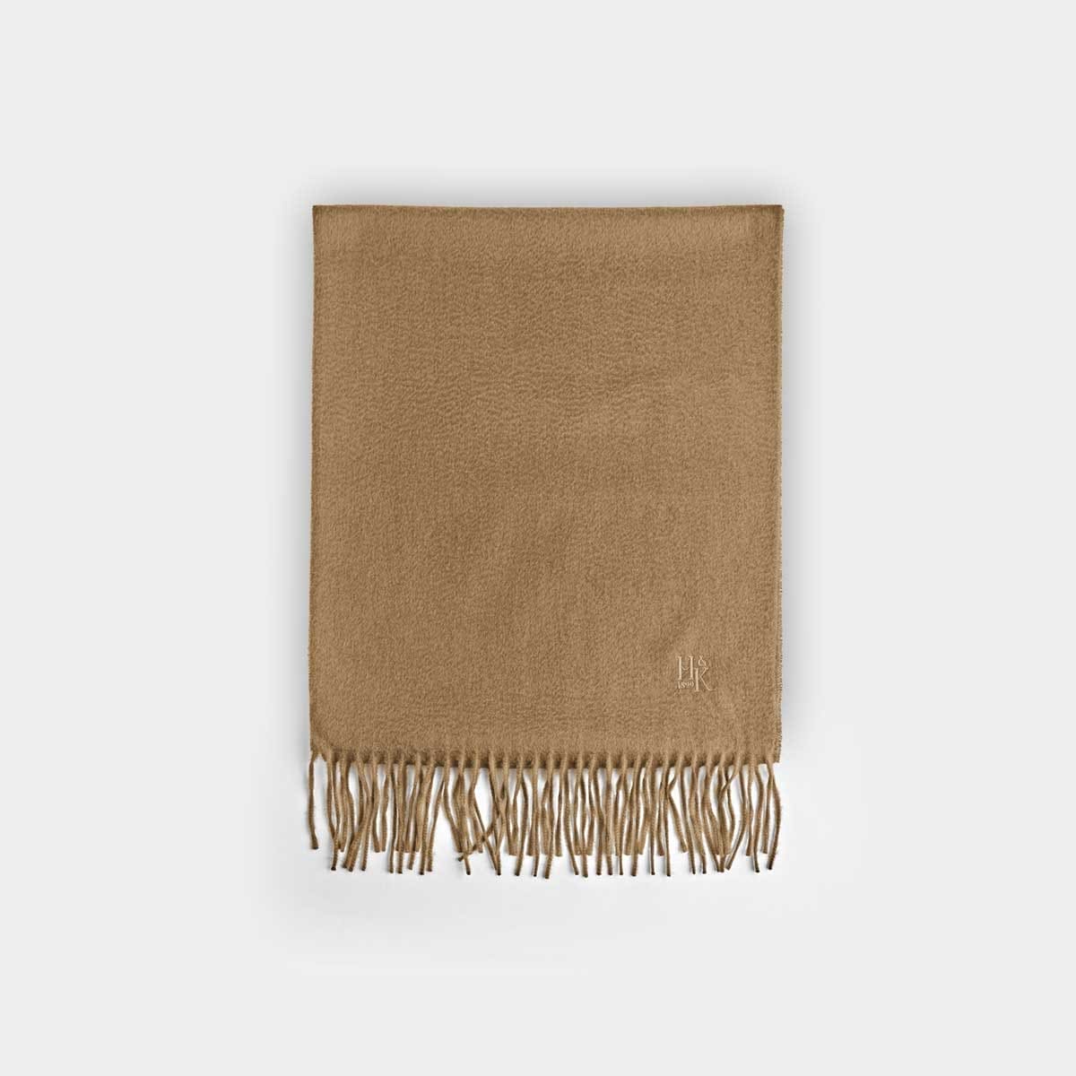 Plain Wide Width Pure Cashmere Scarf