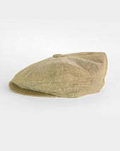 Green Linen Gatsby Cap