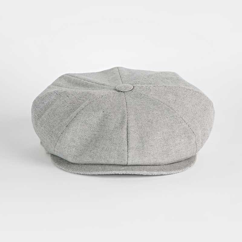 Grey Oxford Gatsby Cap