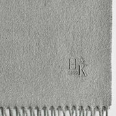 Plain Narrow Width Pure Cashmere Scarf