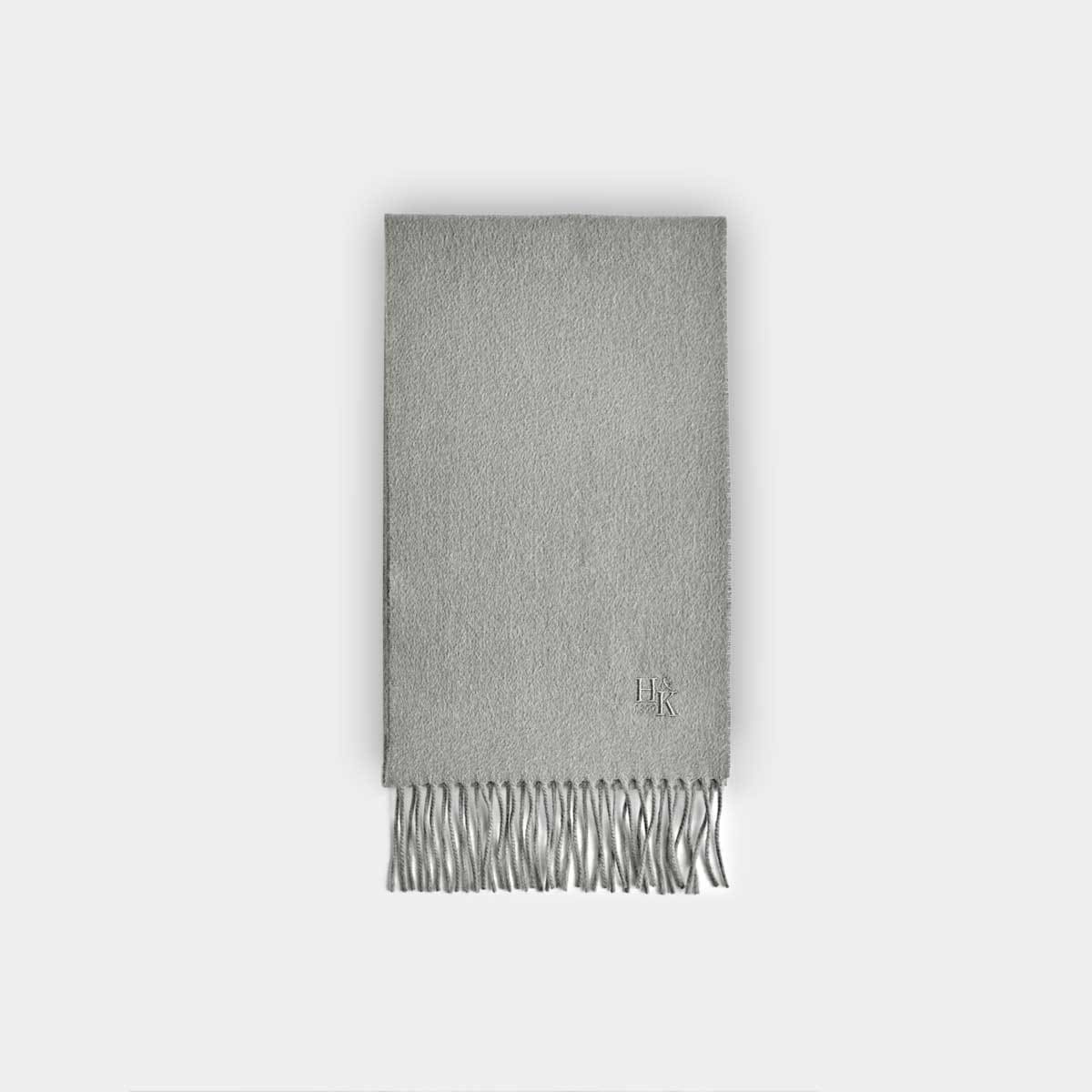 Plain Narrow Width Pure Cashmere Scarf