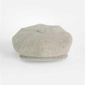 Natural Linen Gatsby Cap