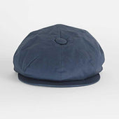 Navy Waxed Cotton Gatsby Cap