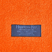 Plain Narrow Width Pure Cashmere Scarf