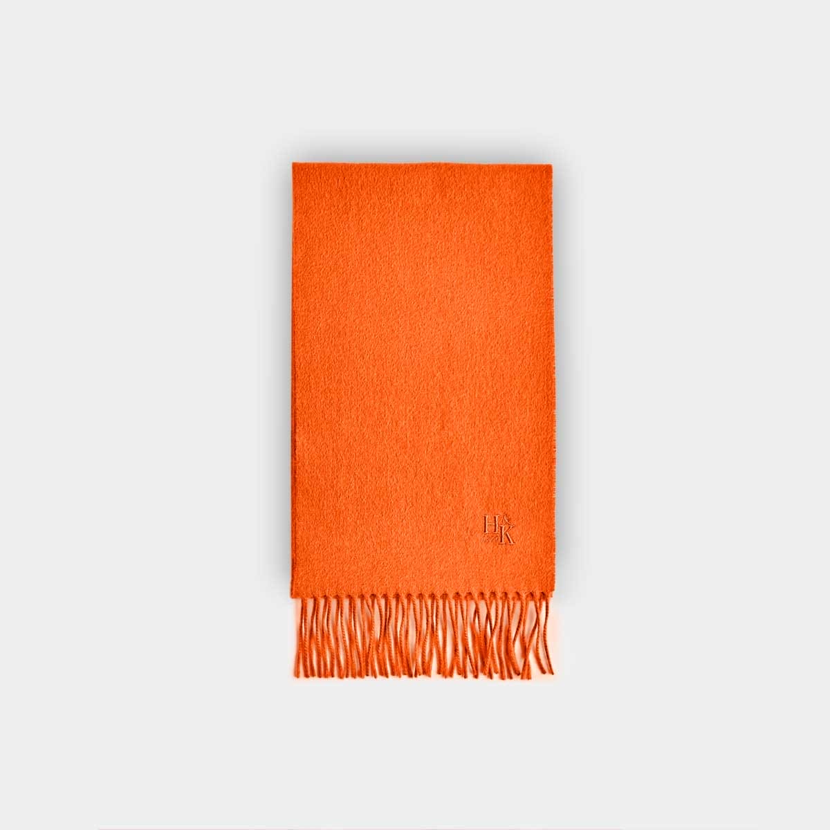 Plain Narrow Width Pure Cashmere Scarf