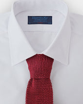 Plain Porpora Knitted Silk Tie