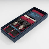 Classic Red Silk Barathea Braces