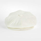 White Linen Gatsby Cap