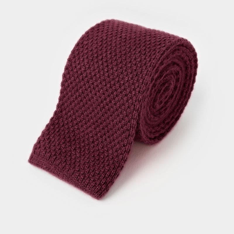 Plain Knitted Cashmere Tie