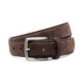 Plough Suede Belt with Silver Buckle