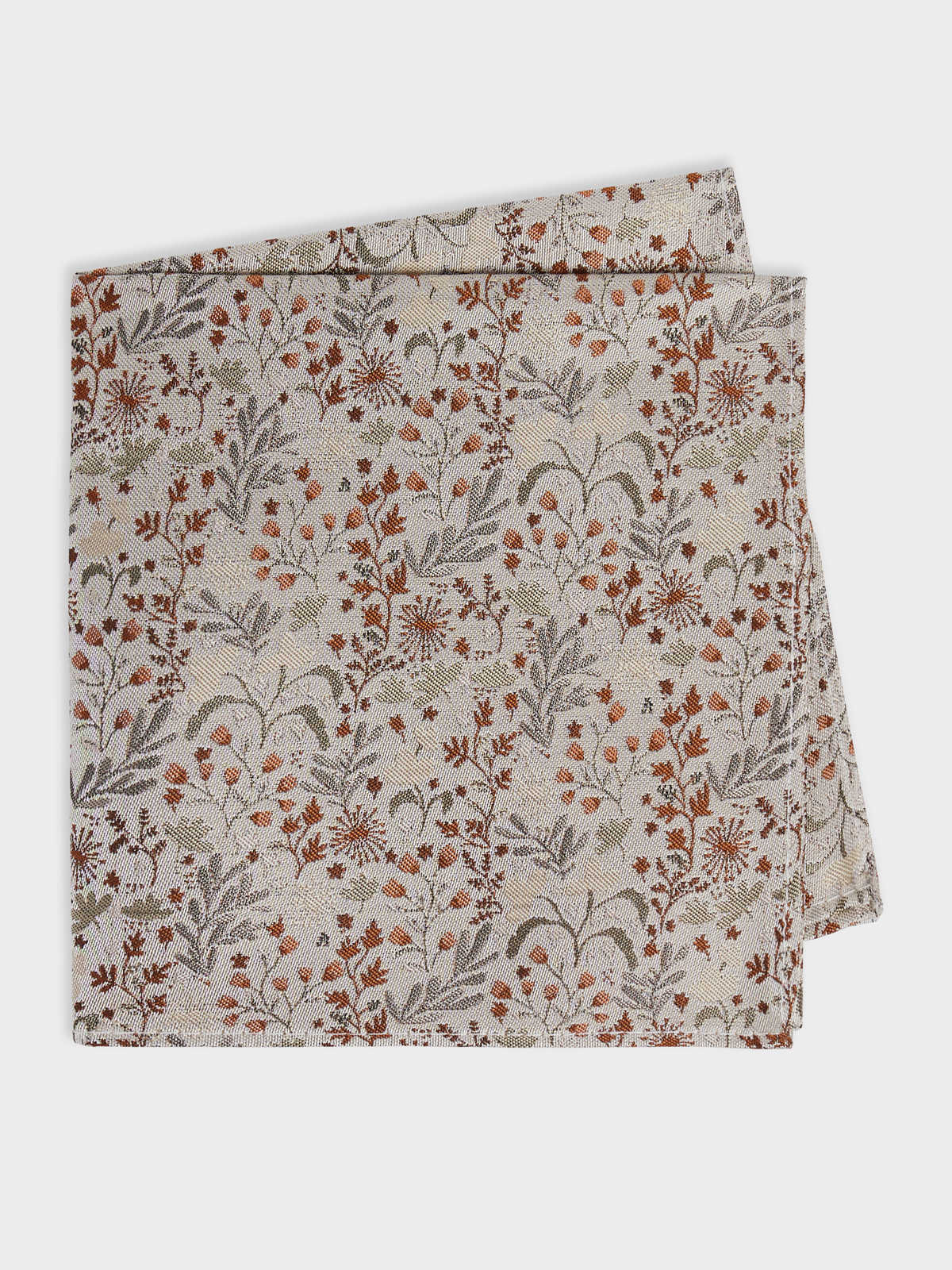 Pochette En Soie M Lang E Motif Fleuri