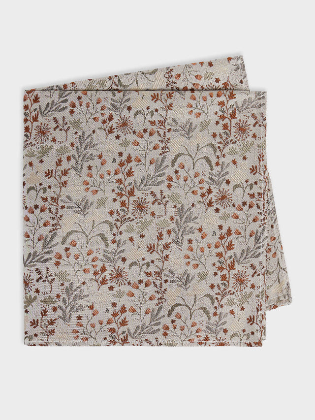 Pochette En Soie M Lang E Motif Fleuri