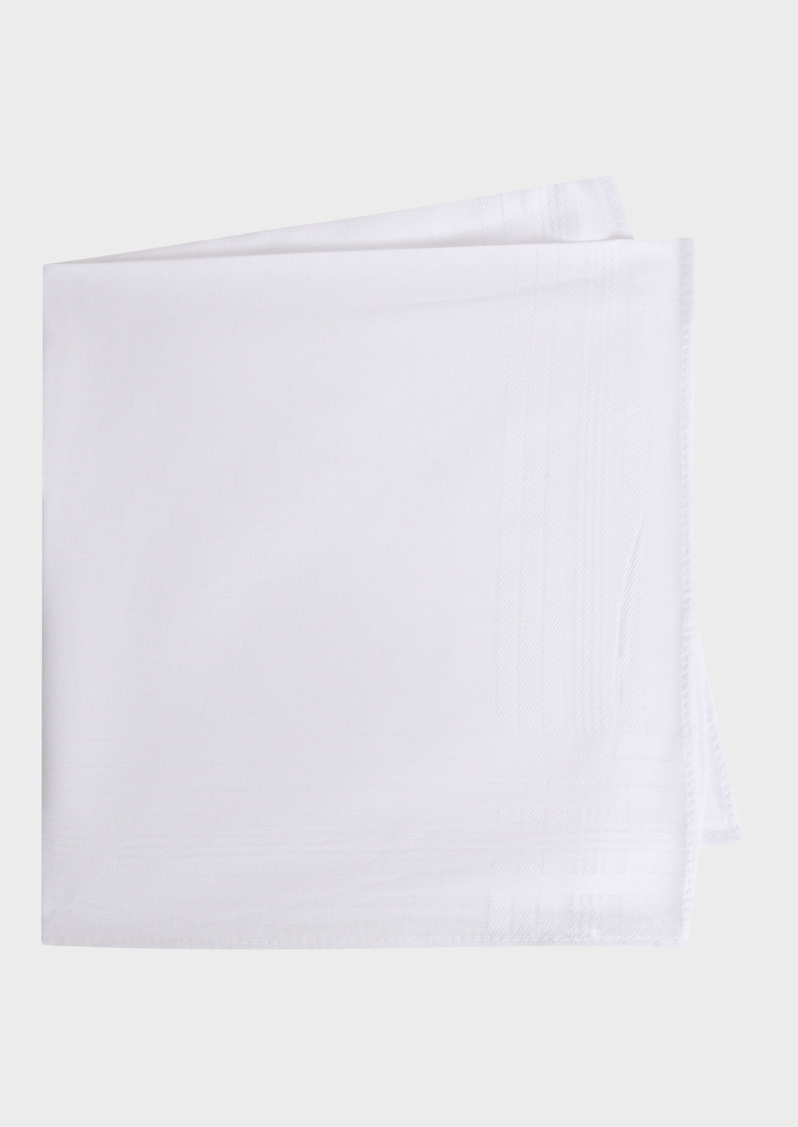 Pochette En Coton Uni Blanc