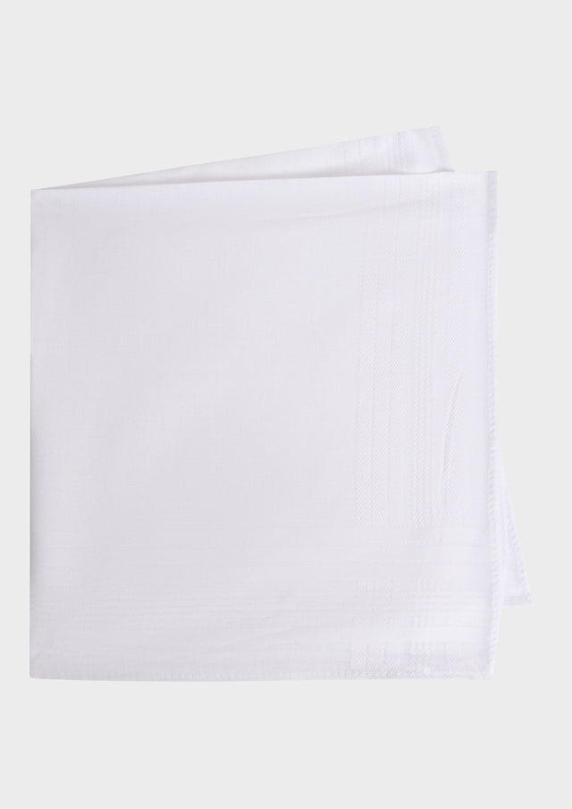 Pochette en coton uni blanc