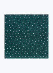 Printed silk twill pocket square