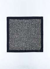 Silk pocket square with print