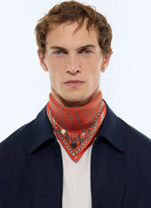 Silk Pocket Square With Print