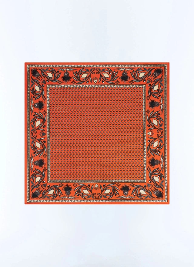 Silk Pocket Square With Print