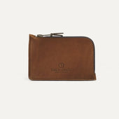 Pognon Zippered Purse L Dark Brown