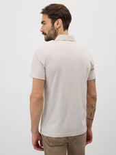 Polo Slim En Coton M Lang Beige